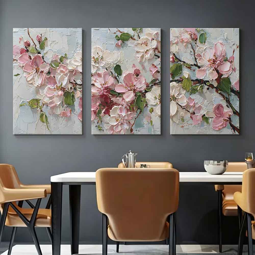 Resin Art On Canvas - [2D Piatto] 3 pezzi 11,81*15,74 pollici/30*40