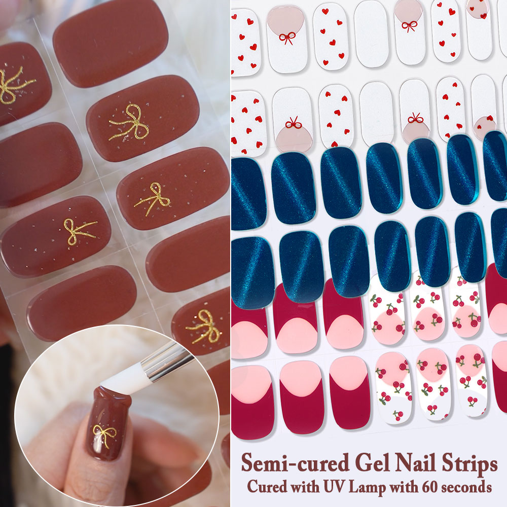 Uv Lamp Nail Resin - Strisce di Gel Semi-Polimerizzato per Unghie,
