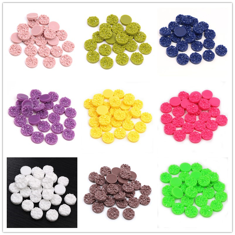Resin Art Materials Kit - 40 pz Resina Druzy Cabochon Cupola