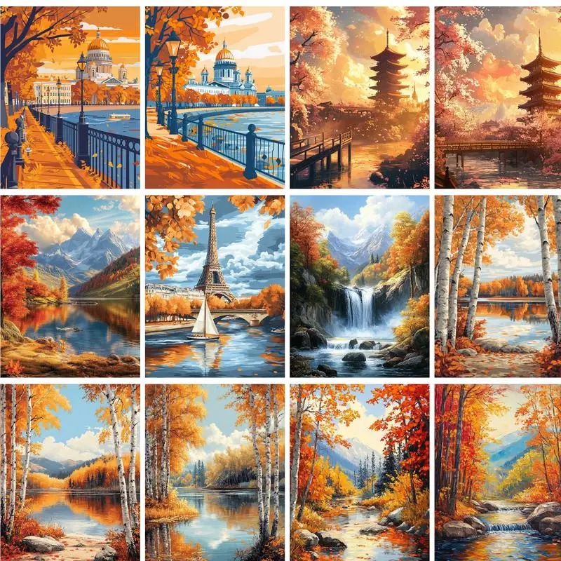 Resin Art On Canvas - Dipinto con numeri su tela 40x50cm,