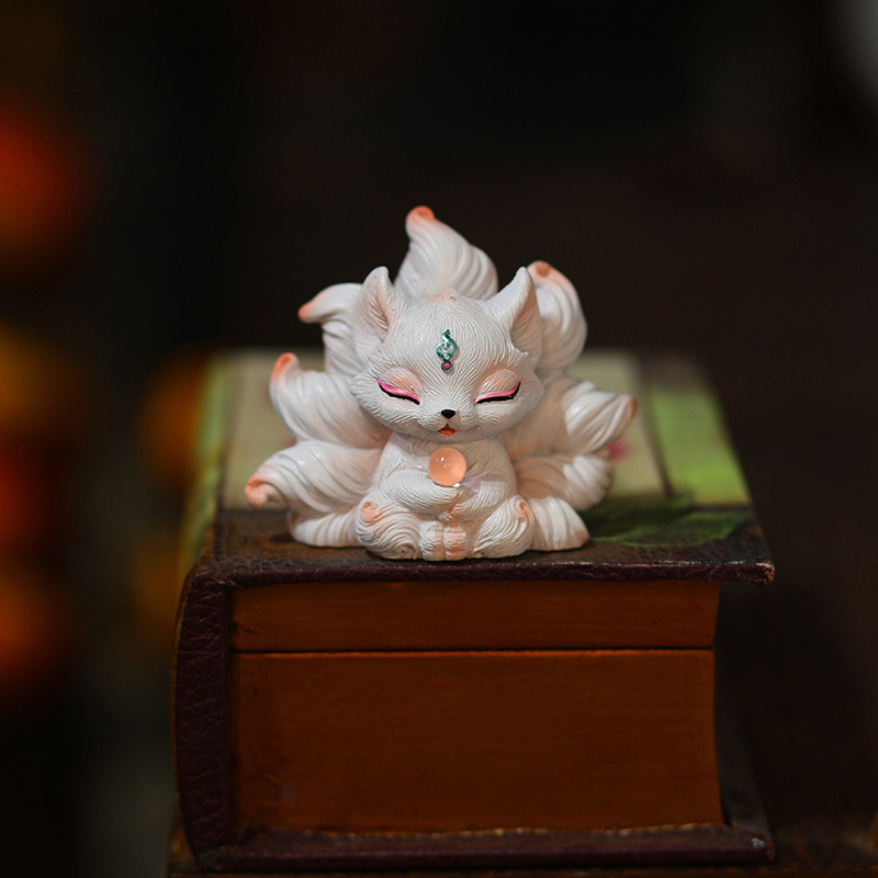 Resin Art Aesthetic - Simpatiche miniature di volpe a nove