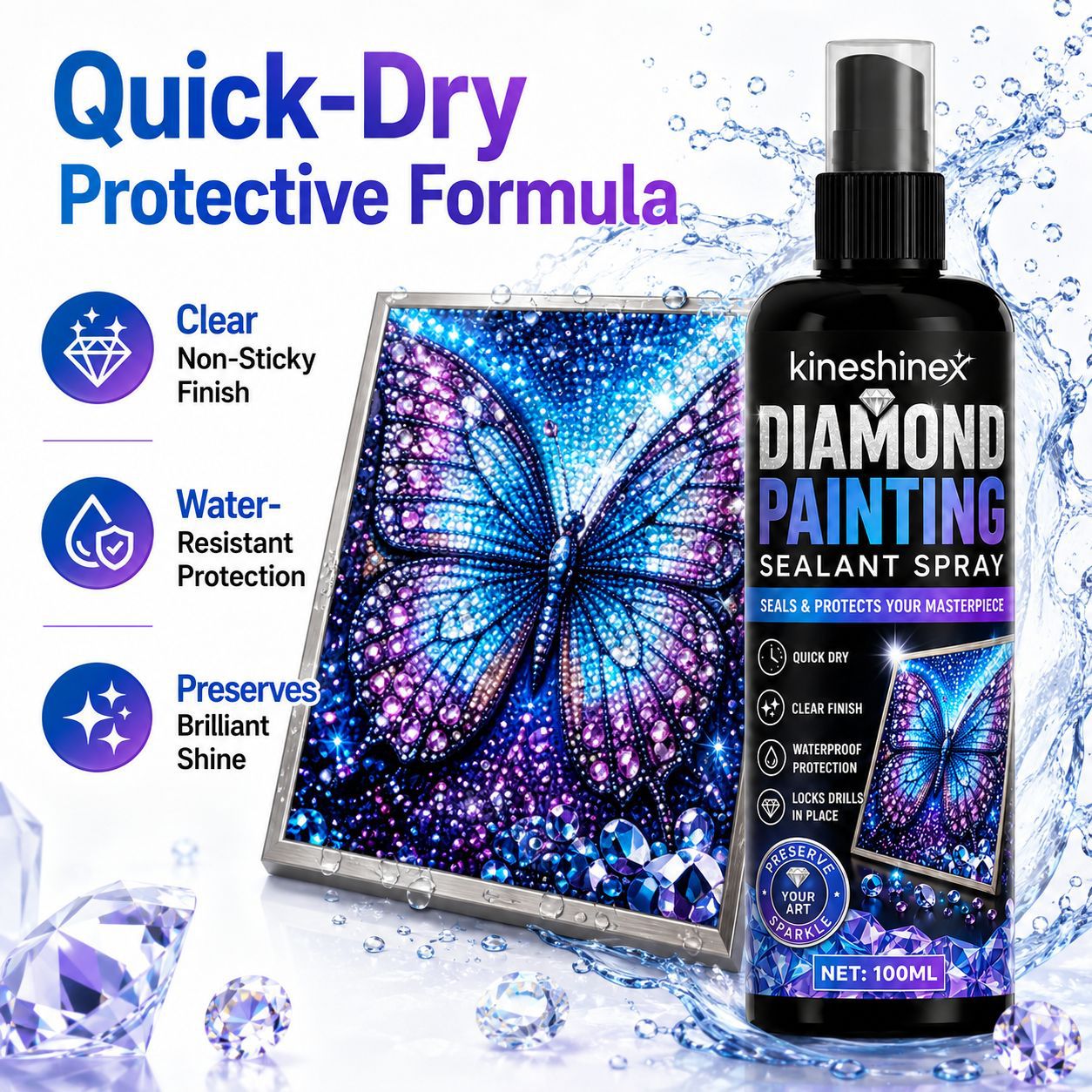 Resin Art Canvas - Spray Sigillante per Diamond Painting 100ml