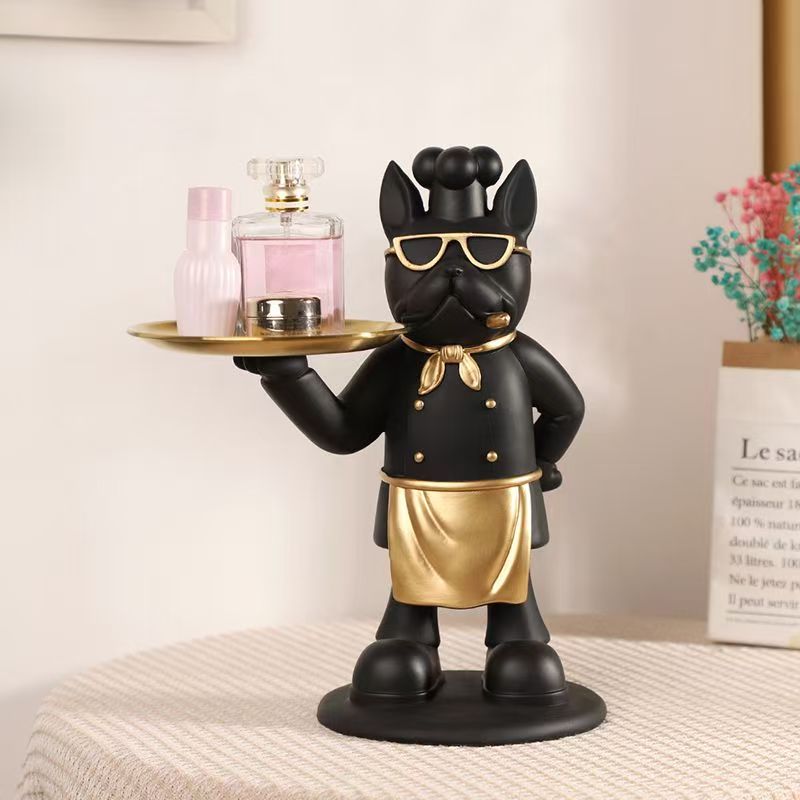 Resin Art Dining Table - Vassoio per statua da chef pirata