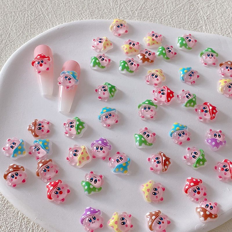 Resin Art Resin - 2/10/20 Pezzi Decorazioni per Unghie Kirby,