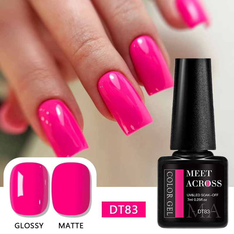 Uv Lamp Nail Resin - MEET ACROSS 7ml Neon Fluorescenza Gel