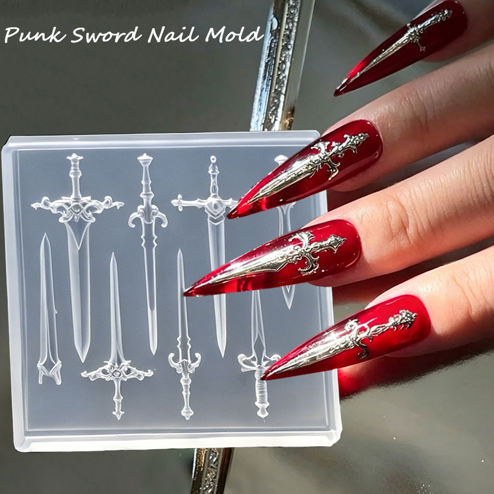 Resin Art Template - Stampo in silicone 3D per unghie