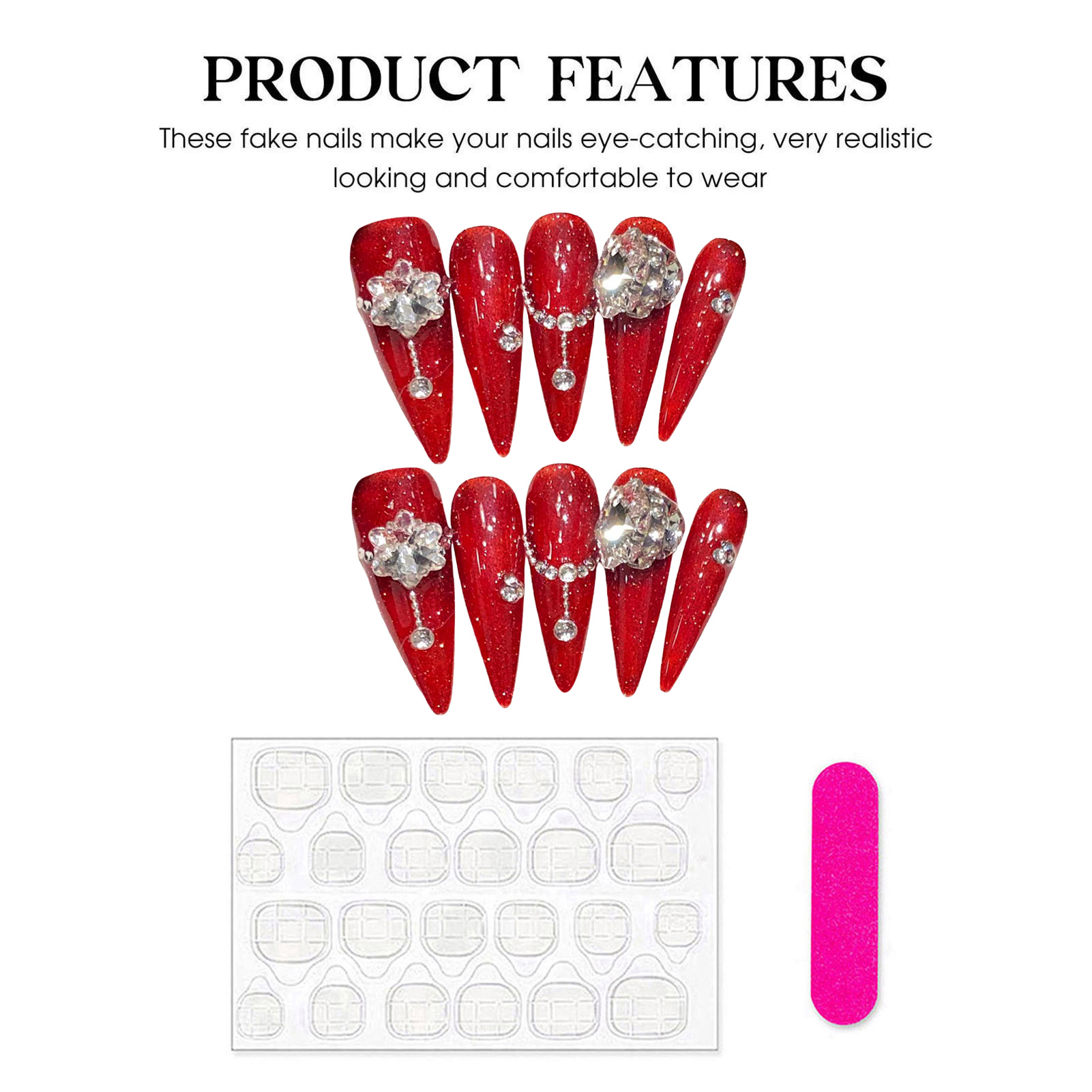 10 pezzi fatti a mano rossi un - Resin Art Flower recensione e prezzo
