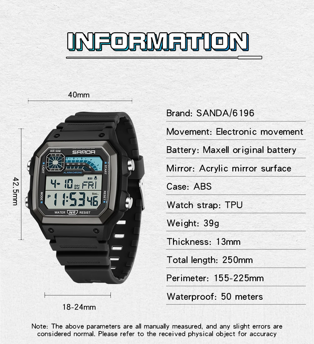 SANDA 6196 Orologi elettronici - Resin Art Underwater recensione e prezzo