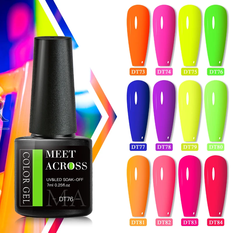 MEET ACROSS 7ml Neon Fluoresce - Uv Lamp Nail Resin recensione e prezzo
