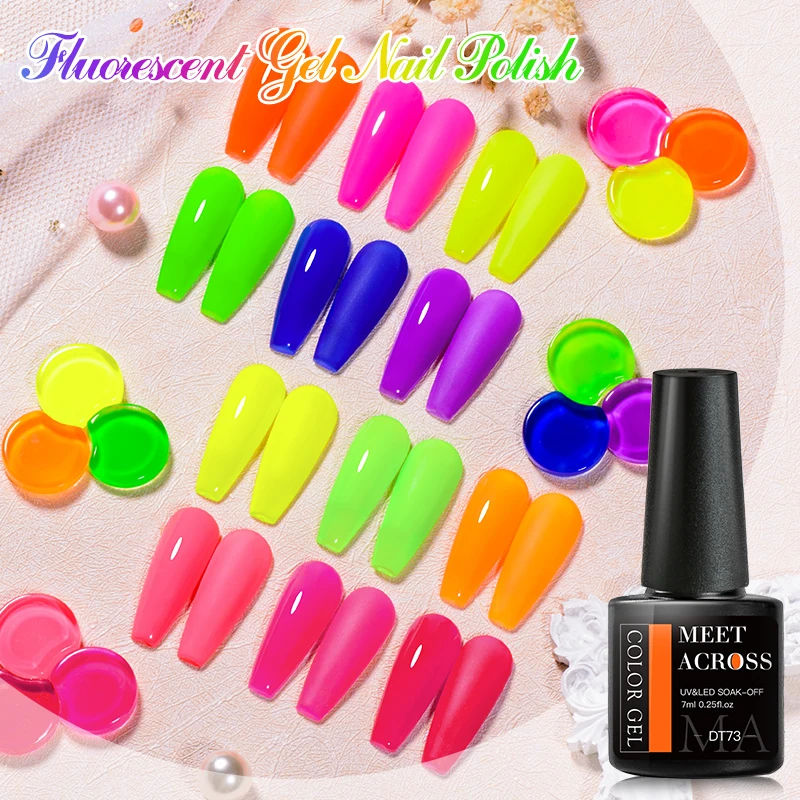 MEET ACROSS 7ml Neon Fluoresce - Uv Lamp Nail Resin recensione e prezzo