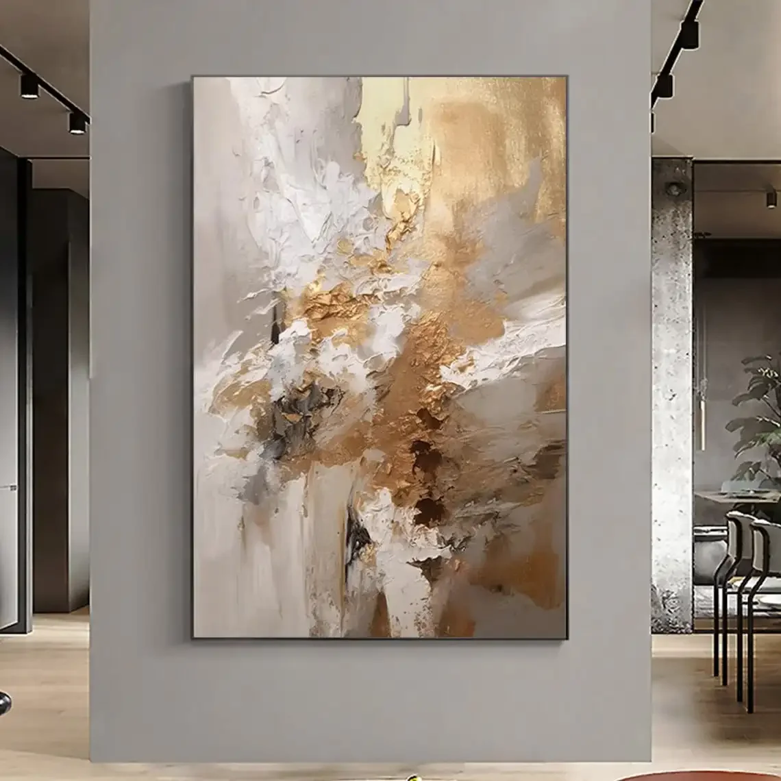 Dipinto a Olio Astratto su Tel - Resin Art On Canvas recensione e prezzo