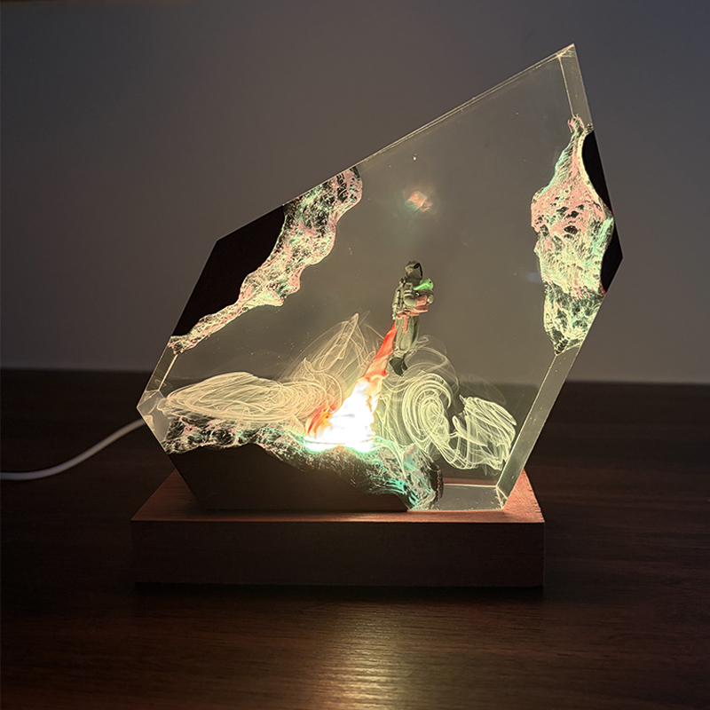 Lampada da Tavolo in Resina a  - Resin Art Resin recensione e prezzo