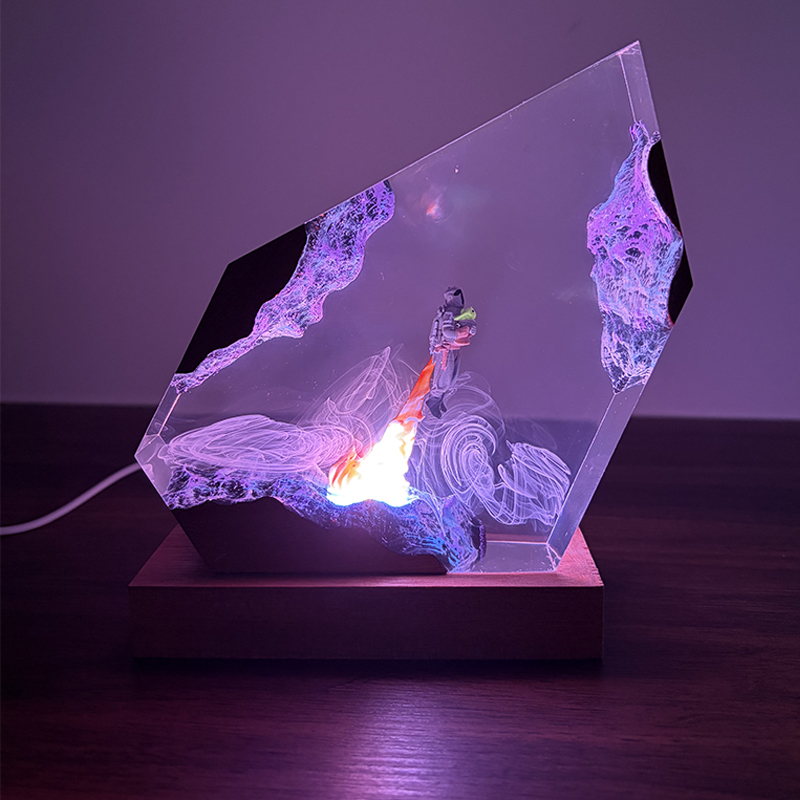 Lampada da Tavolo in Resina a  - Resin Art Resin recensione e prezzo