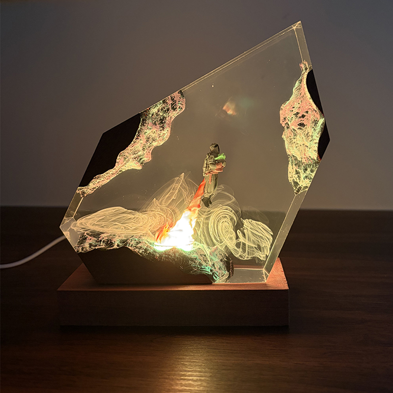 Lampada da Tavolo in Resina a  - Resin Art Resin recensione e prezzo