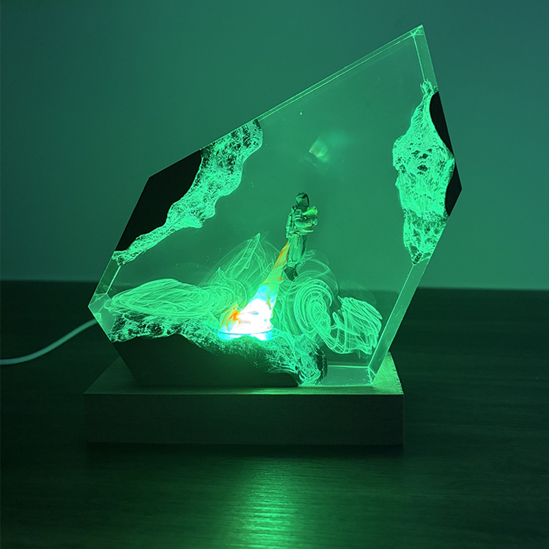 Lampada da Tavolo in Resina a  - Resin Art Resin recensione e prezzo