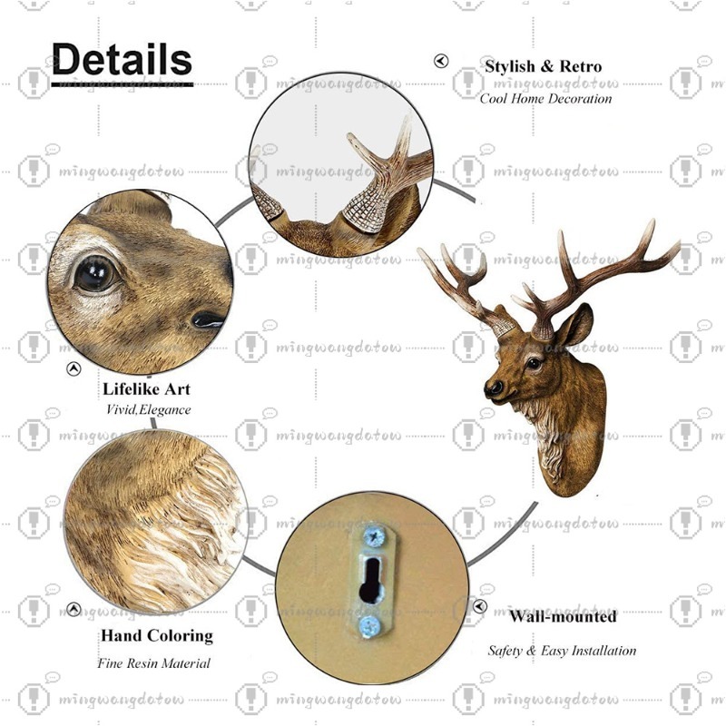 Testa di Cervo Finta da 17 Pol - Resin Art Resin recensione e prezzo