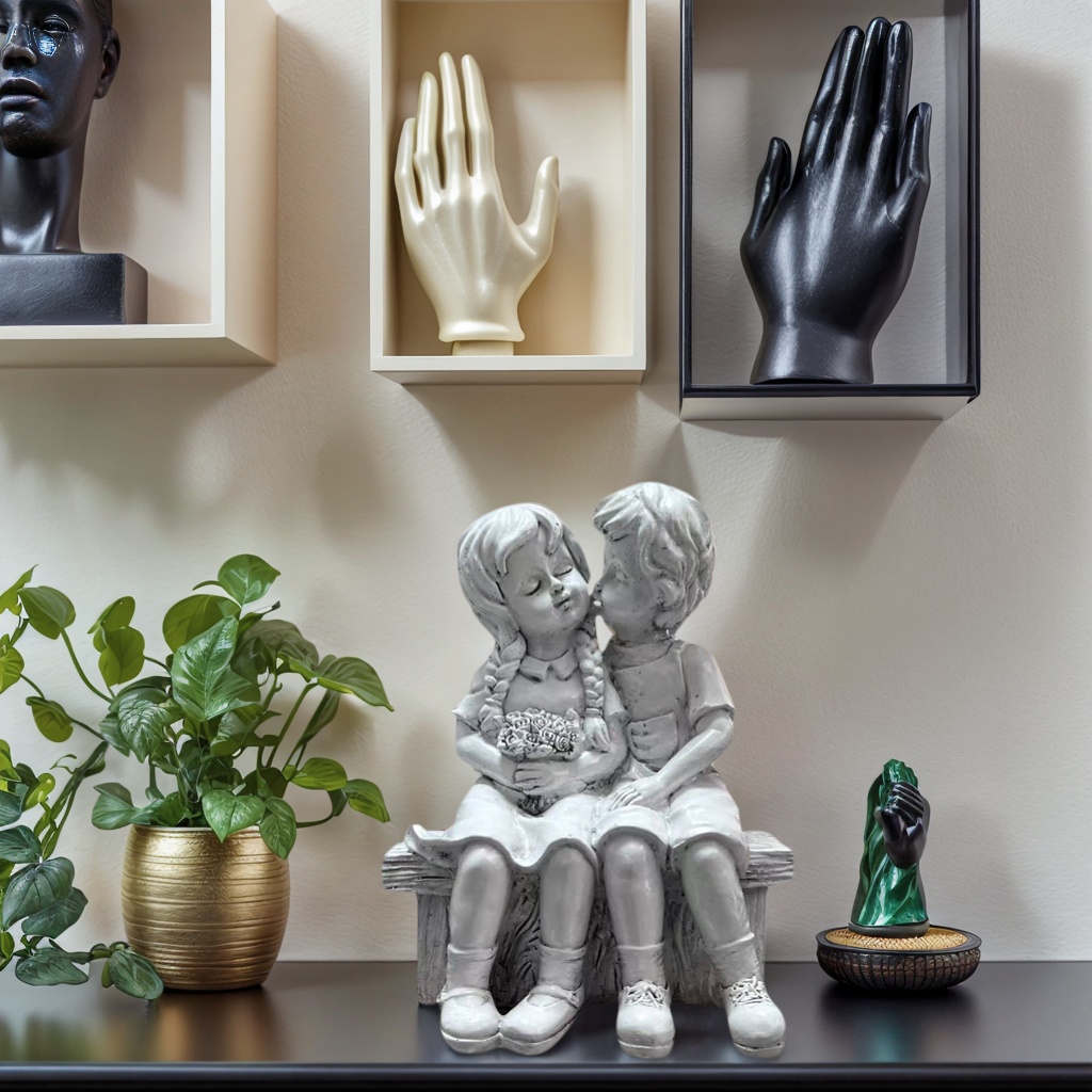 Statua in resina di bambino e  - Resin Art Aesthetic recensione e prezzo