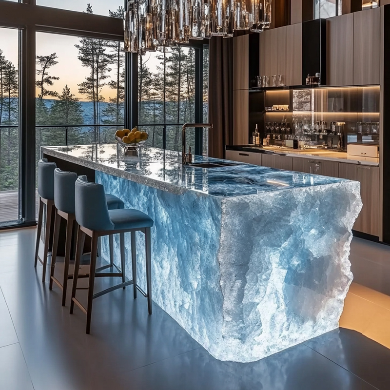 Tavolo da tè moderno e leggero - Resin Art Dining Table recensione e prezzo